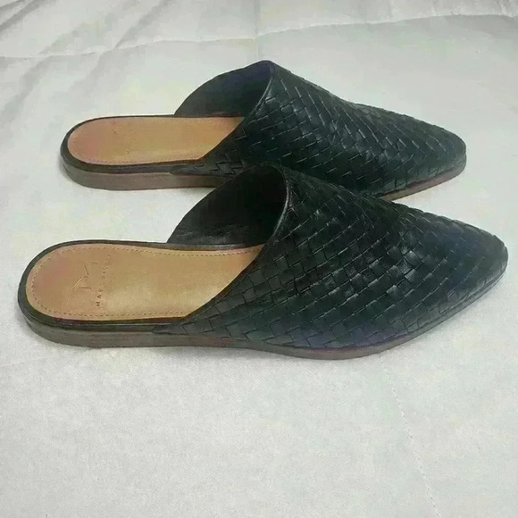 Marc Fisher LTD Womens Garren Woven Mules Slip On Pointed Toe Black Size 7.5M - Picture 3 of 12